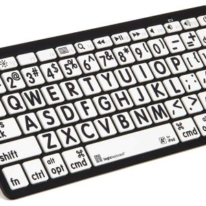 XL Print - Black on White Bluetooth Mini Keyboard
